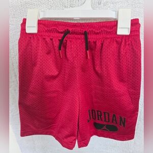 Jordan Red Mesh Athletic Shorts Boy's